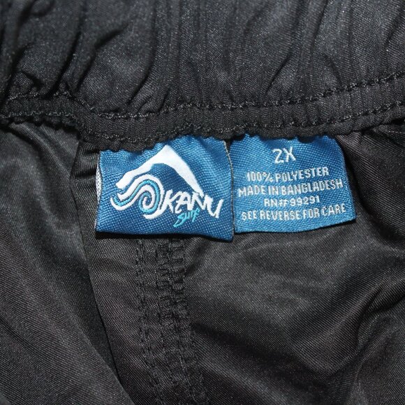 NWT Kanu Surf Mens 2XL Black Marina Cargo Pocket Swim Quick Dry Shorts - Picture 12 of 12